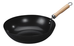 Wok 30 cm manche en bois-30130