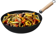 Wok 30 cm manche en bois-30130