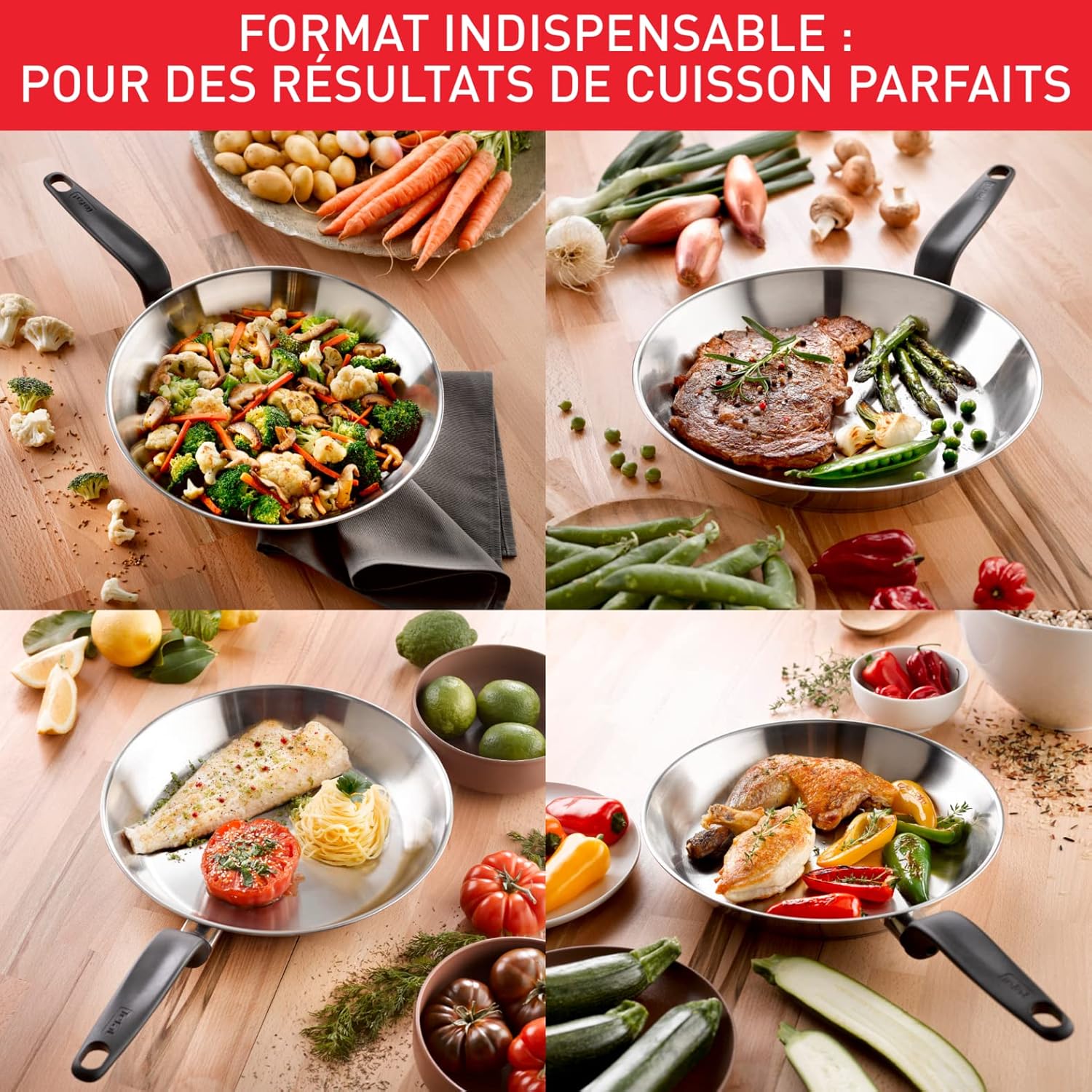 Poêle Inox 28cm Primary